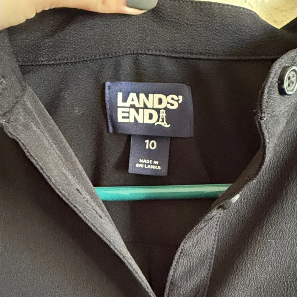Lands' End Black Women's Blouse - Picture 2 of 3